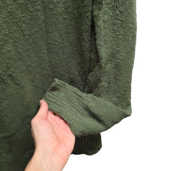 J. Crew Green V neck Sweater Cotton Blend XS - Picture 2 of 4